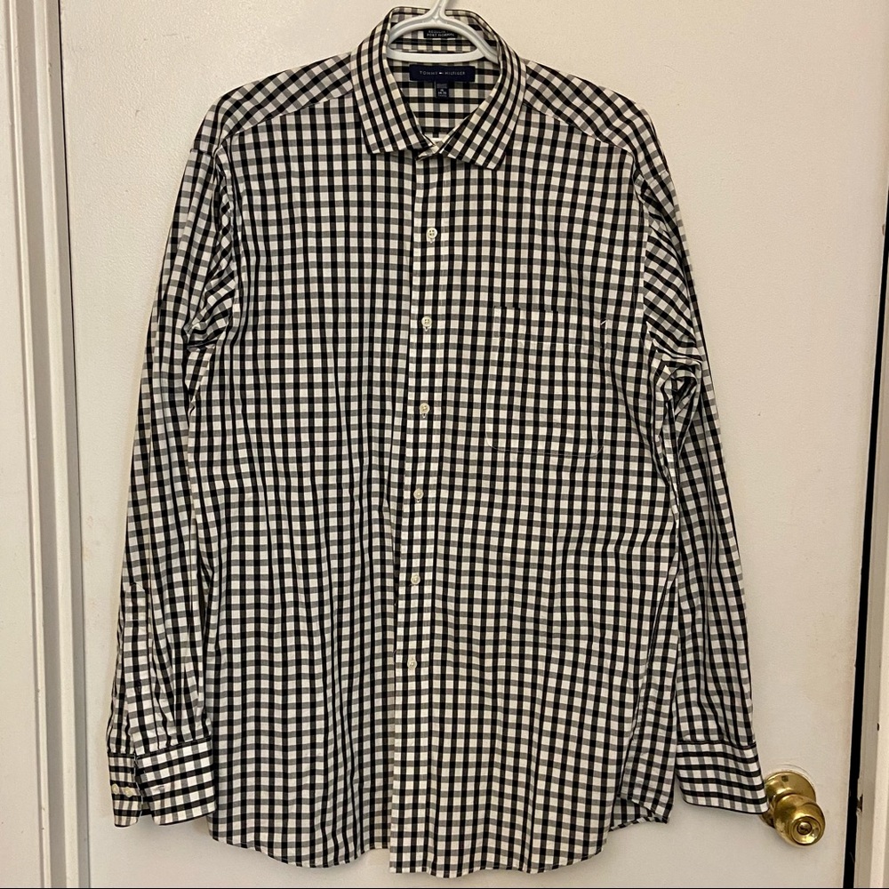 Hilfiger sport shirt 16/34-35 w/pocket